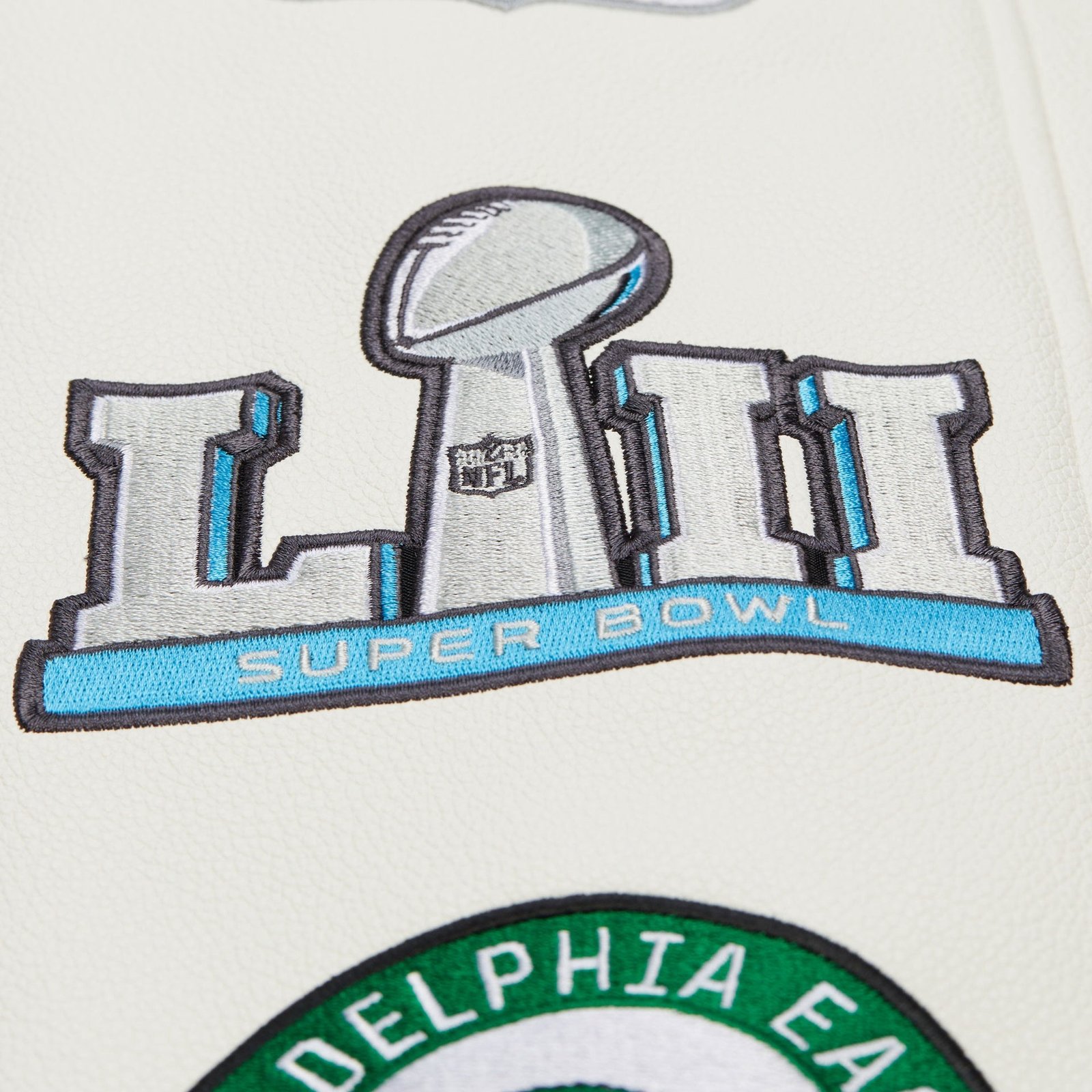 Philadelphia Eagles NFL Dusted Collection Varsity Jacket Vintage Logo Mitchell & Ness - 图片 8