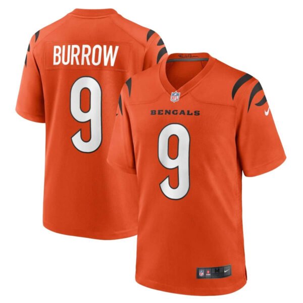 Joe Burrow Cincinnati Bengals Alternate Orange NFL Game Jersey Nike