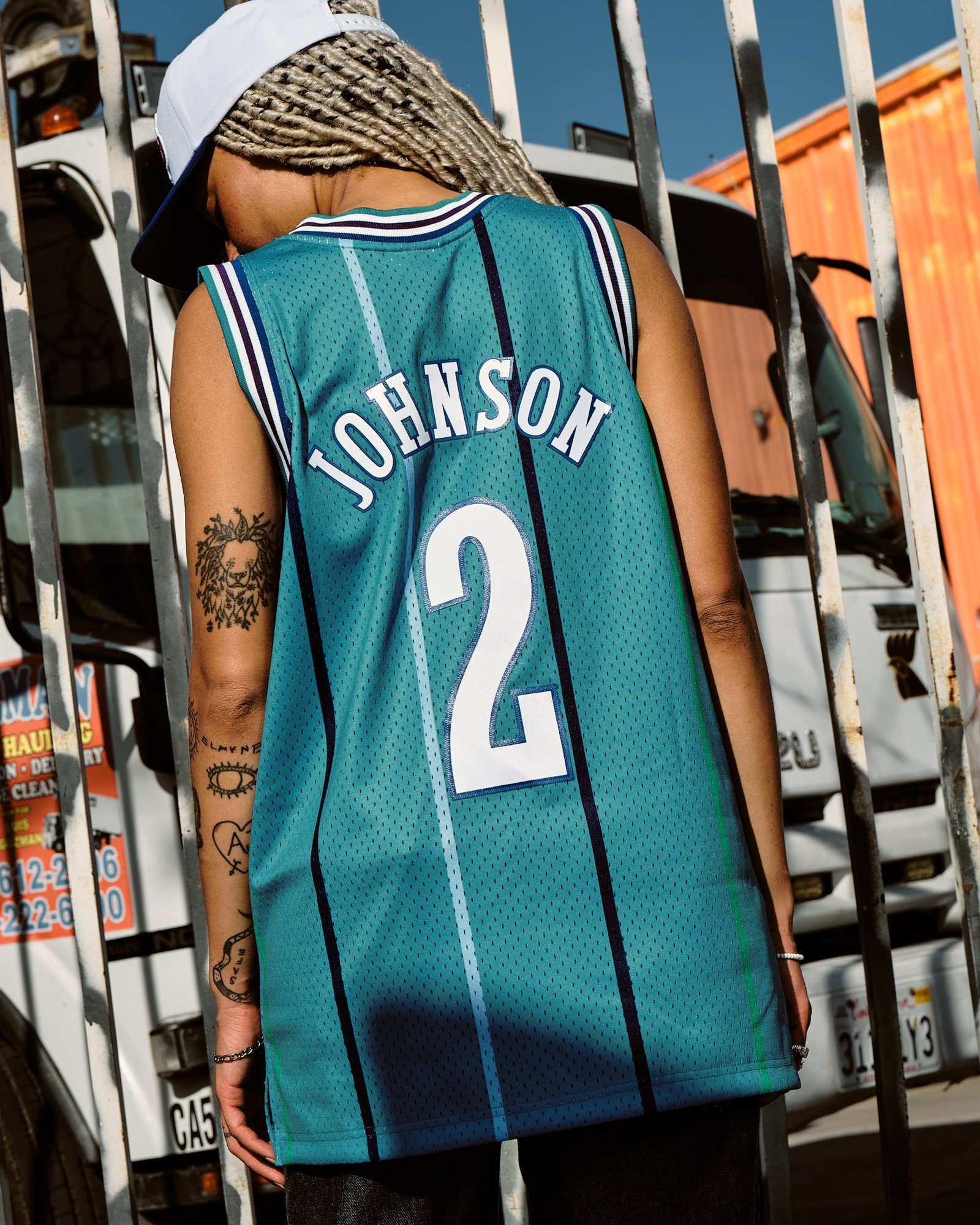 Larry Johnson Charlotte Hornets 1991-1992 Home NBA Swingman Jersey Mitchell & Ness - 图片 6