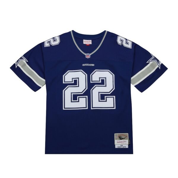 Emmit Smith Dallas Cowboys 1996 NFL Dark Jersey Mitchell & Ness Blue
