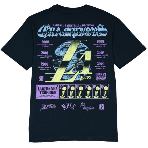 Los Angeles Lakers NBA LA Champ Tee Mitchell & Ness Black