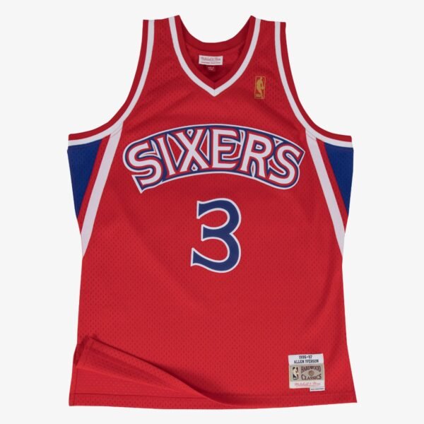 Allen Iverson Philadelphia 76ers 1996-1997 Alternate NBA Swingman Jersey Mitchell & Ness