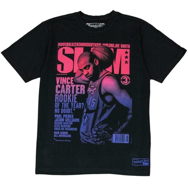 Vince Carter Toronto Raptors NBA Gradient Slam Tee Mitchell & Ness Black