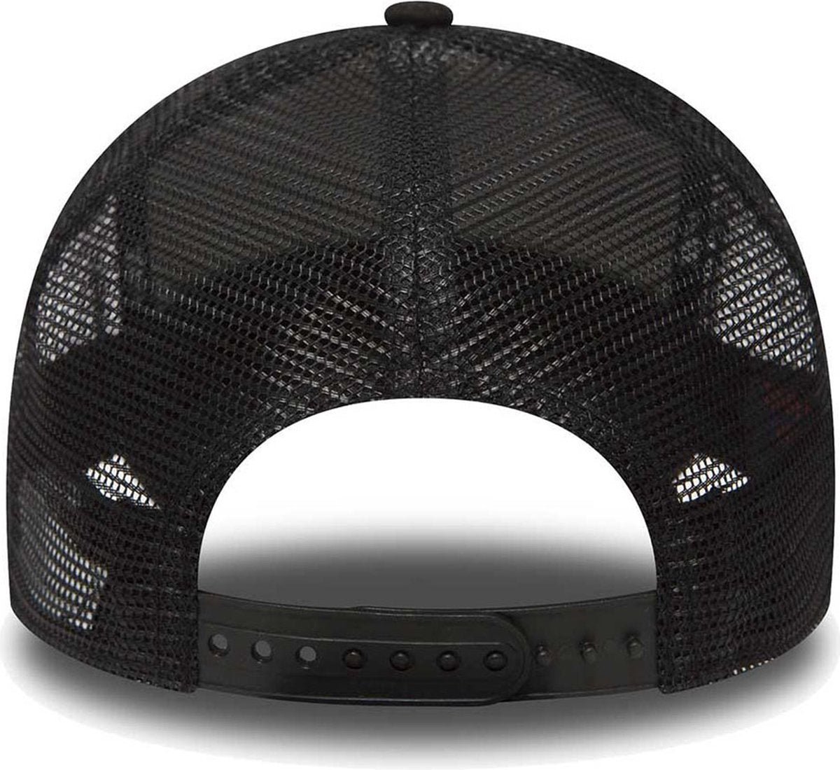New York Yankees MLB League Essential A-Frame Trucker Snapback New Era Black/Black - Image 2