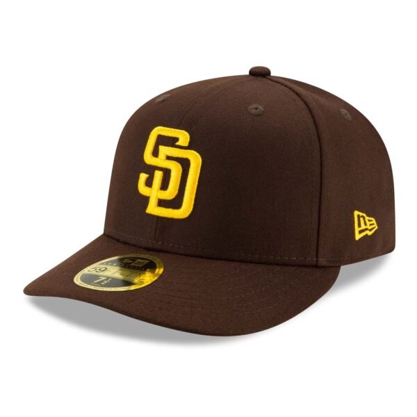 San Diego Padres MLB 59FIFTY Low Profile Fitted New Era Brown/Gold