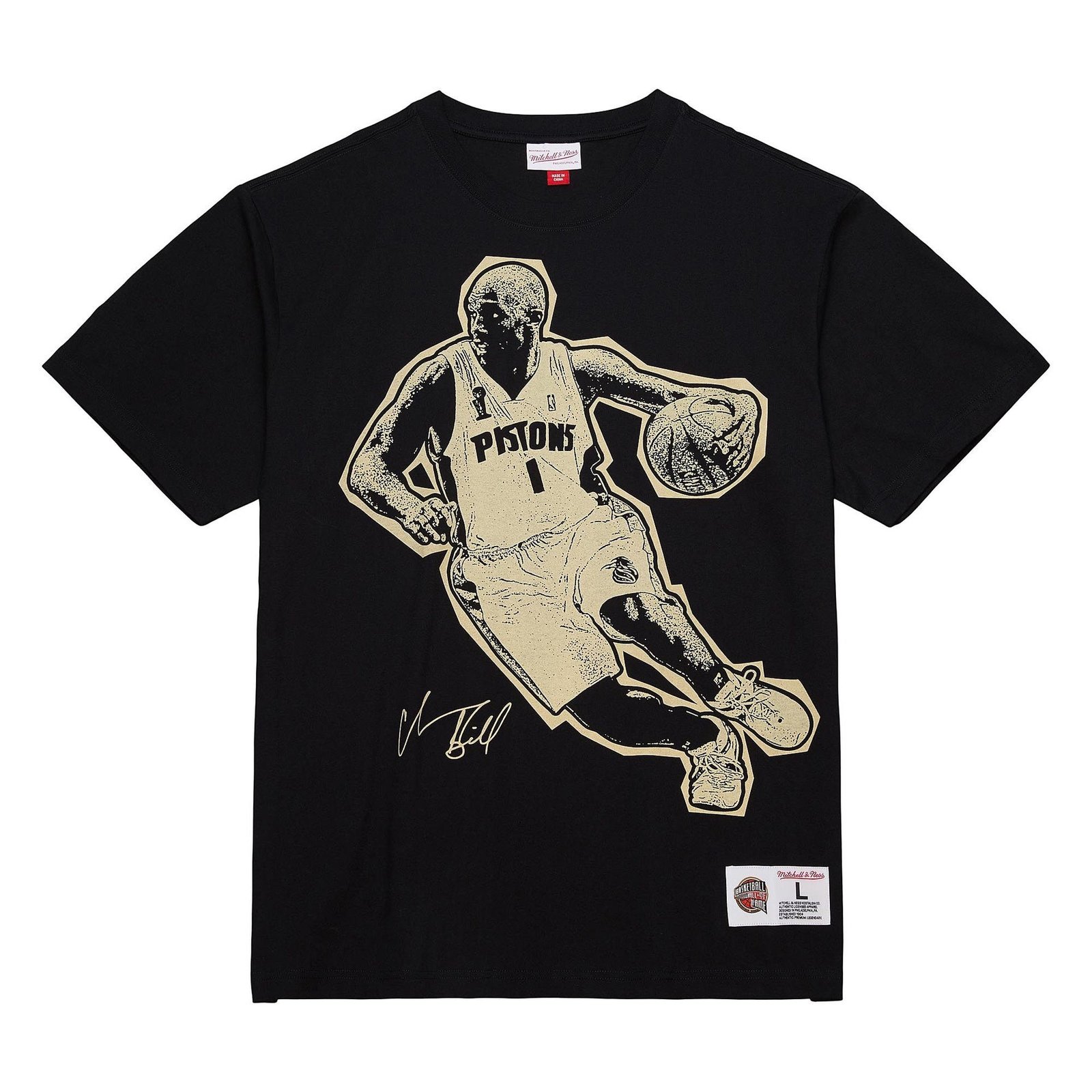 Mitchell & Ness - Hall of Fame Premium SS Tee Multi - Chauncey Billups