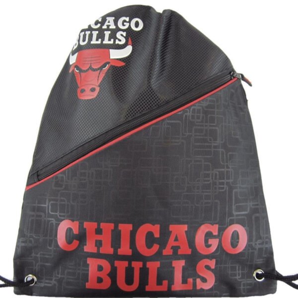 Forever Collectibles - NBA Diagonal Zip Drawstring Bag - Chicago Bulls
