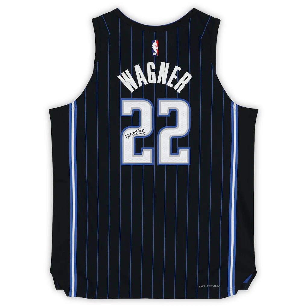 Franz Wagner Orlando Magic Autographed Fanatics Authentic Black Nike Icon Edition Authentic Jersey