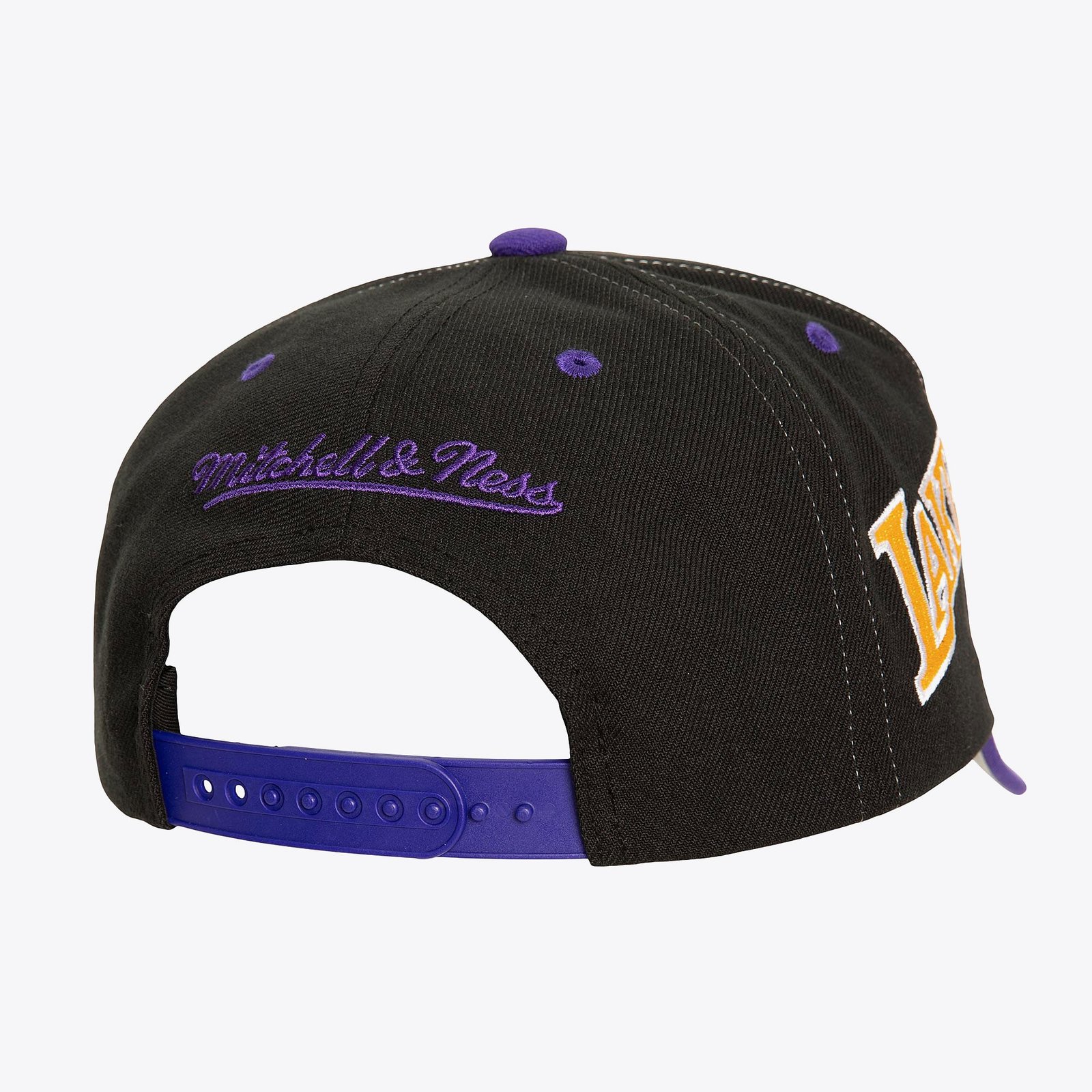 LA Lakers NBA Overbite Pro Snapback Mitchell & Ness Black/Purple - Image 2