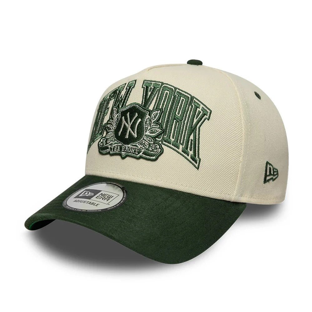 New York Yankees MLB Wordmark Suede E-frame New Era Cream/Green