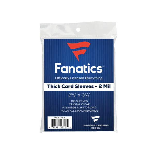 Fanatics Collectibles Soft Sleeves Thick 100 Pieces