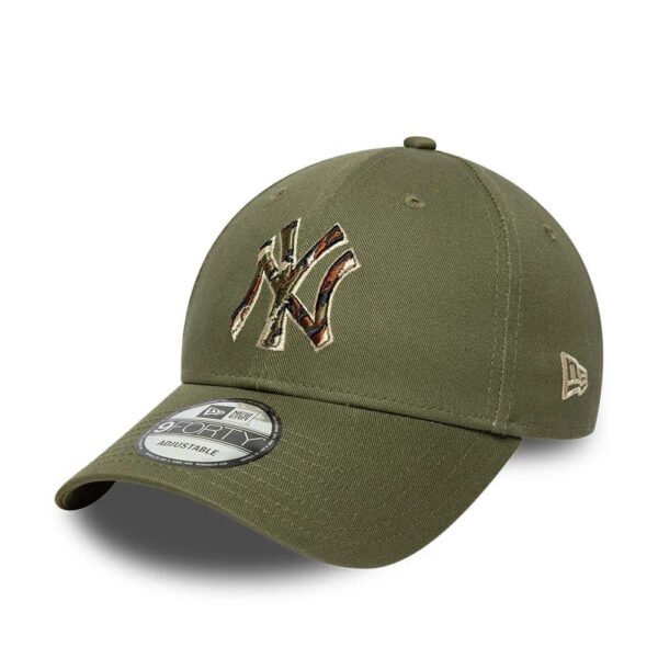 New York Yankees MLB 9FORTY Outline Strapback New Era Camo/Green