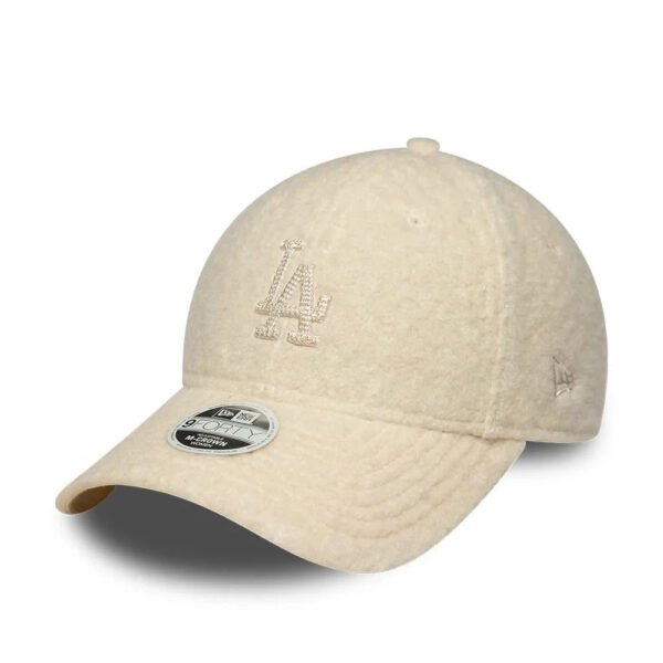 Los Angeles Dodgers MLB Winter Borg 9FORTY Women Snapback New Era White