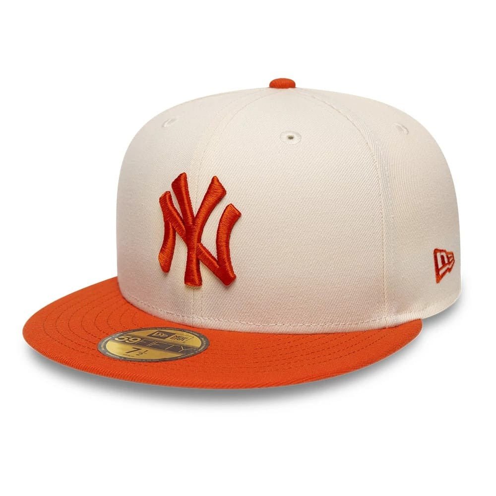 New York Yankees MLB League Essential 59FIFTY Fitted New Era Cream/Orange
