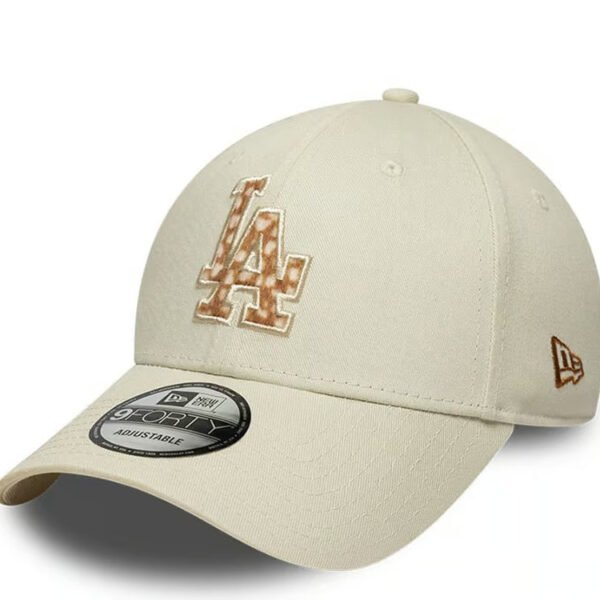 Los Angeles Dodgers MLB Faux Pony Infill 9FORTY Strapback New Era Stone/Brown