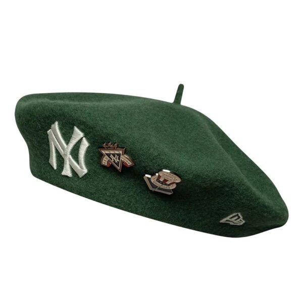New York Yankees MLB Coops Pin Beret New Era Green