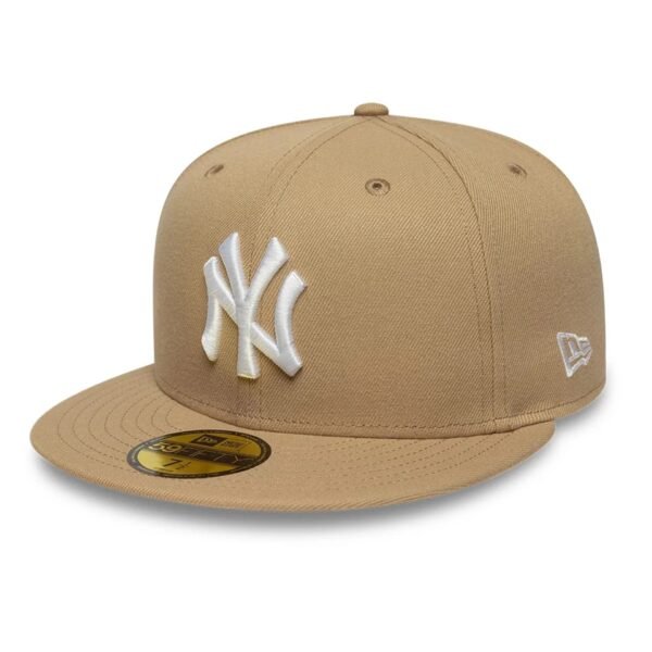 New York Yankees MLB League Essential 59FIFTY Fitted Cap New Era Beige/White