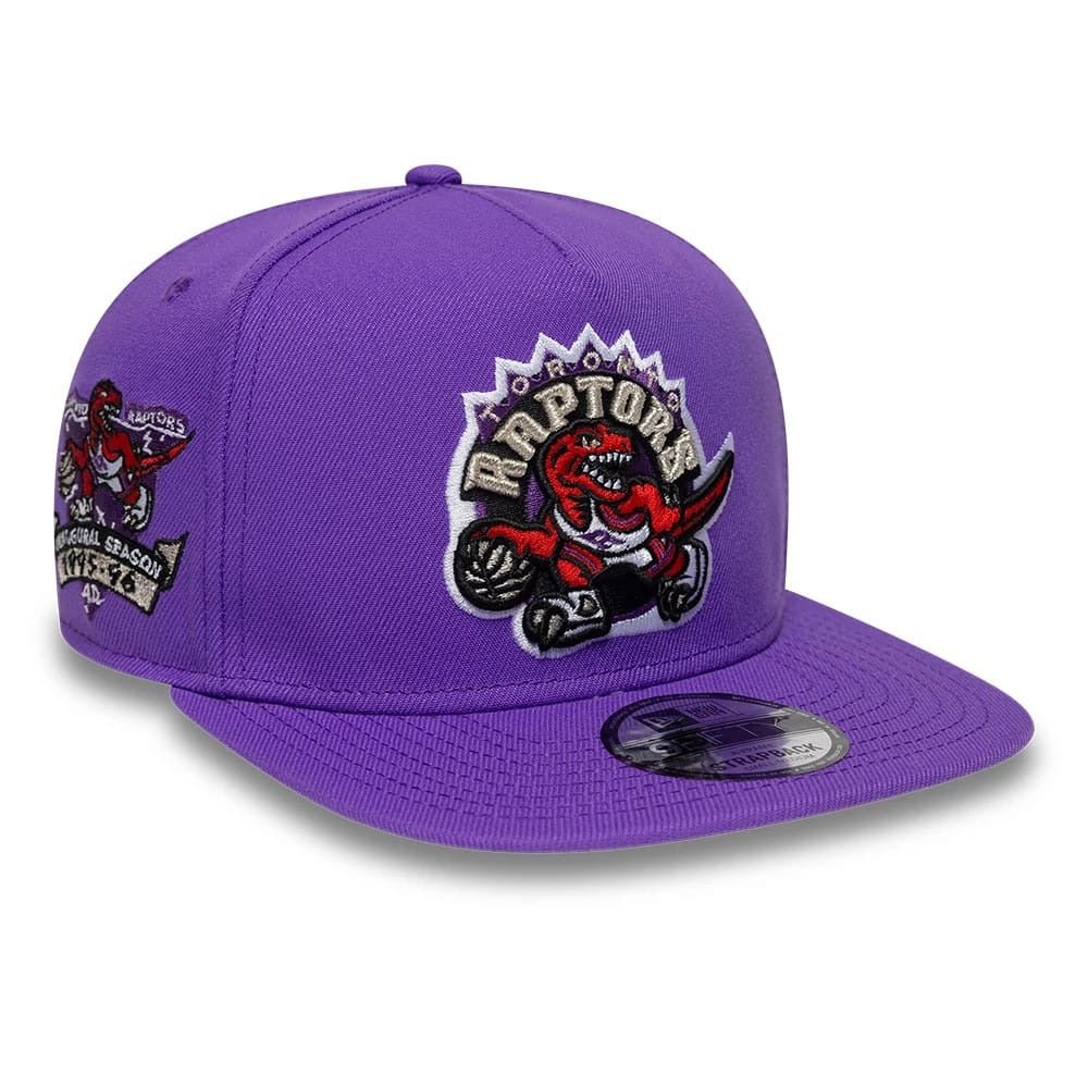 Toronto Raptors NBA Hardwood Classic 9FIFTY A-Frame Snapback New Era Purple - Image 2