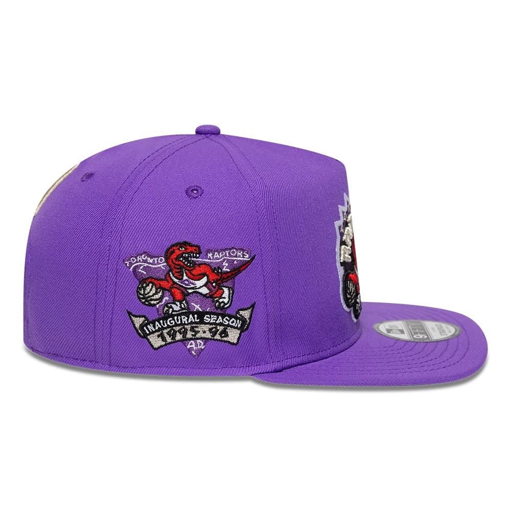 Toronto Raptors NBA Hardwood Classic 9FIFTY A-Frame Snapback New Era Purple - Image 4