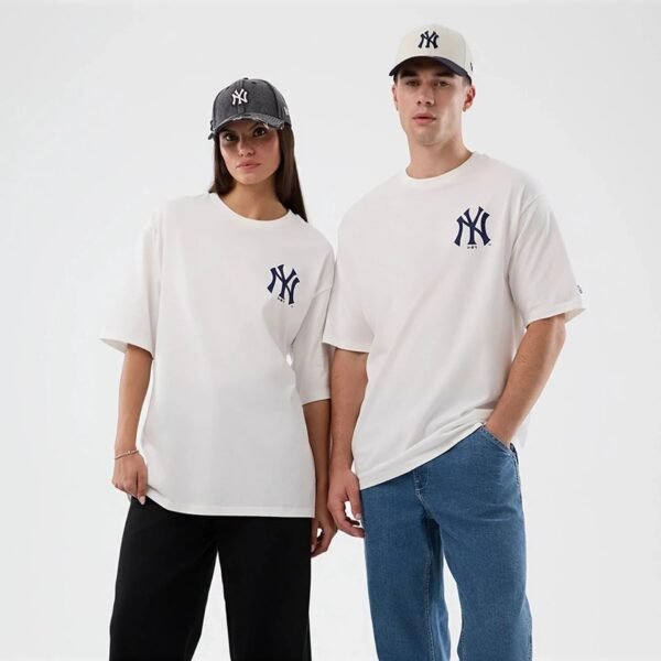 New York Yankees MLB Cap Graphic Tee New Era White