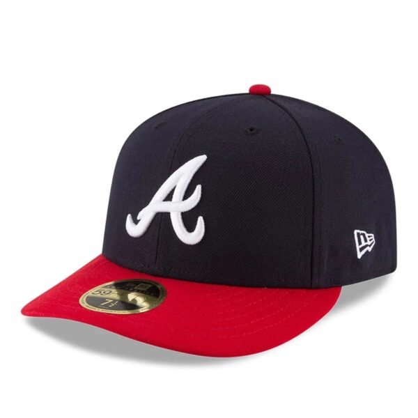 Atlanta Braves MLB 59FIFTY Low Profile Fitted New Era Navy/Red