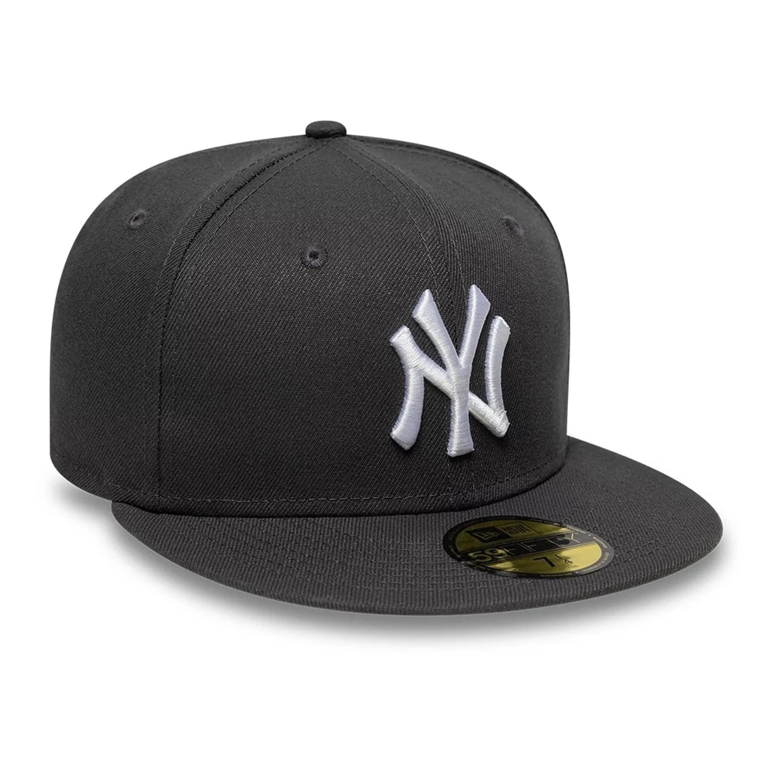 New York Yankees MLB Basic 59Fifty Fitted New Era Grey/White - Image 3