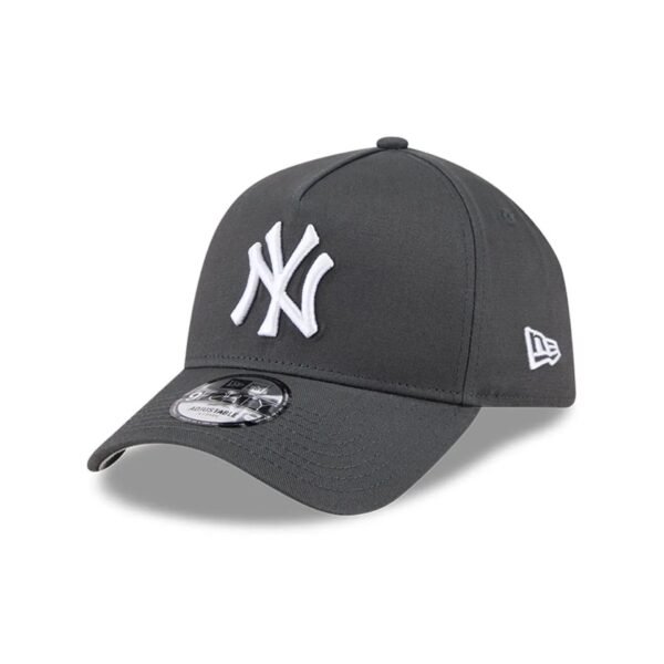 New York Yankees MLB Script A-Frame Snapback New Era Grey