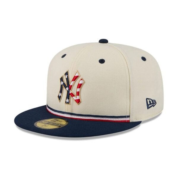New York Yankees MLB26 July 4 59FIFTY Fitted New Era Cream/Navy