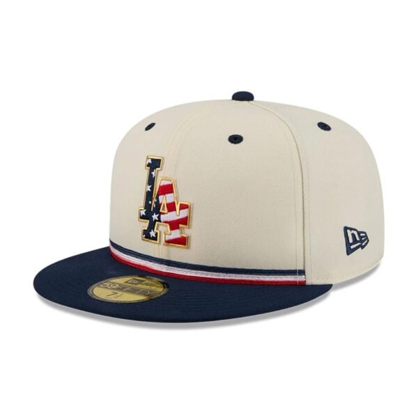 Los Angeles Dodgers MLB26 July 4 59FIFTY Fitted New Era Cream/Navy