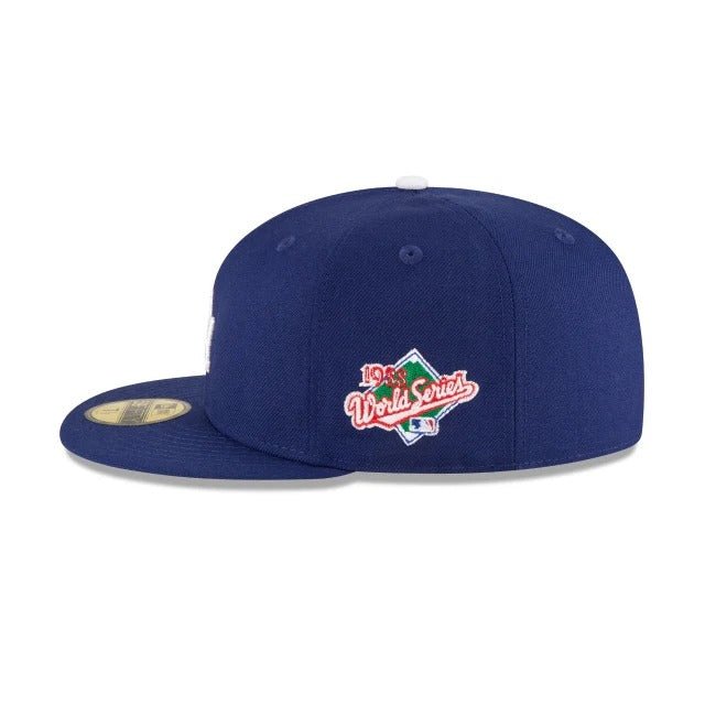 Los Angeles Dodgers MLB World Series Wool 59FIFTY Fitted New Era Blue - Image 4