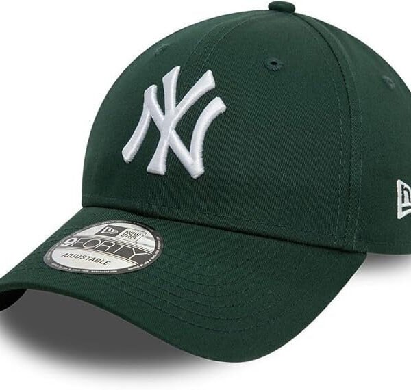New York Yankees MLB League Essential 9FORTY Strapback New Era Dark Green/White
