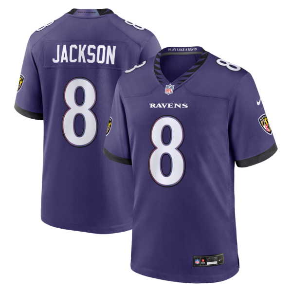 Lamar Jackson Baltimore Ravens 2026 Home NFL Game Jersey Nike