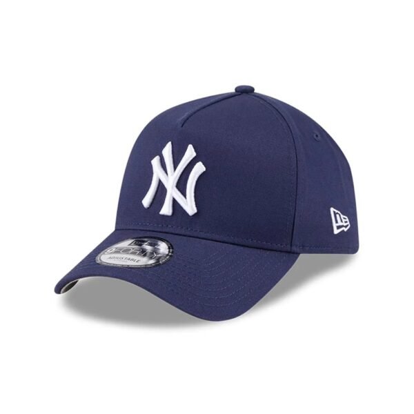 New York Yankees MLB Script A-Frame Snapback New Era Navy