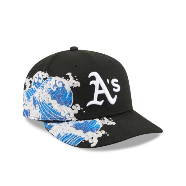 Oakland Athletics MLB Waves 59FIFTY Fitted New Era Black/White