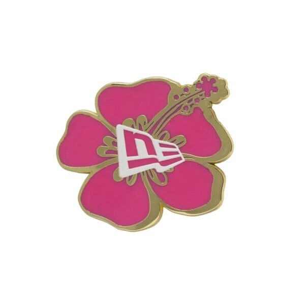 New Era Flower Pin Badge Pink