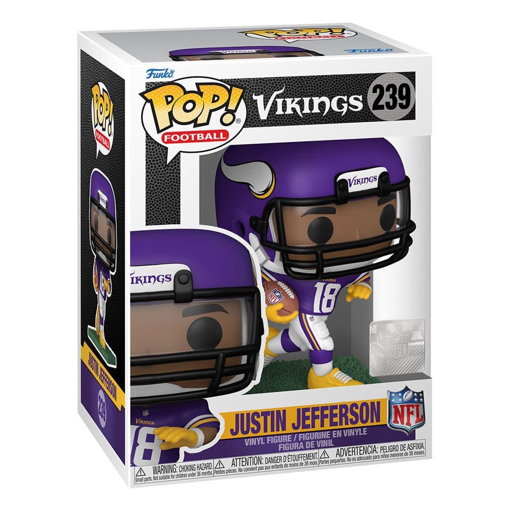 Funko - NFL POP! Football Vinyl Figure Vikings - Justin Jefferson 9 cm - Image 2