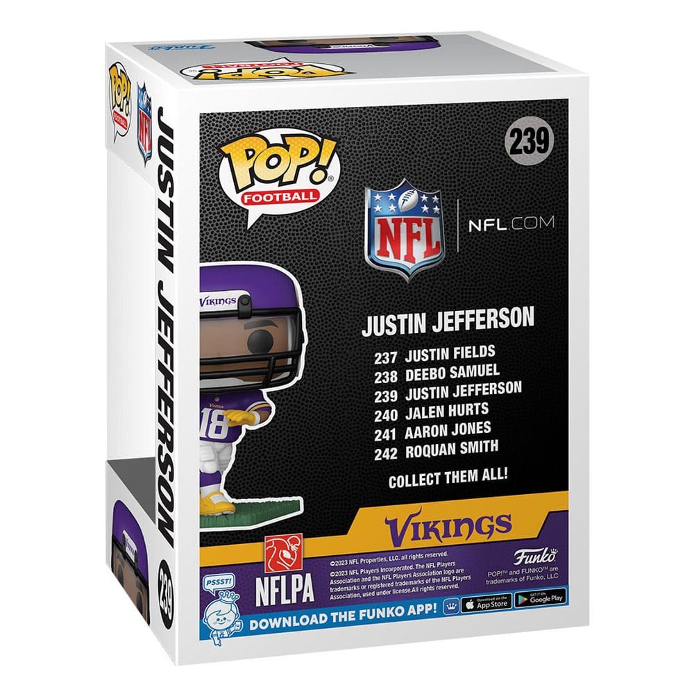 Funko - NFL POP! Football Vinyl Figure Vikings - Justin Jefferson 9 cm - Image 3