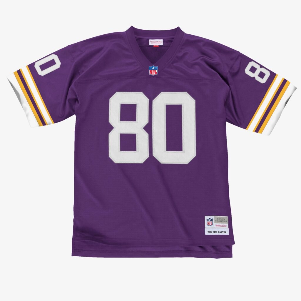 Cris Carter Minnesota Vikings NFL 1995 Legacy Jersey Mitchell & Ness Purple