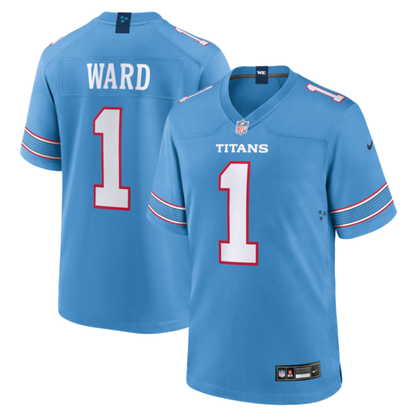 Cam Ward Tennessee Titans Home NFL Game Jersey Nike Light Blue