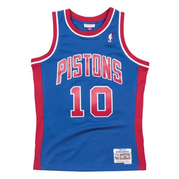 Dennis Rodman Detroit Pistons 1988-1989 Royal NBA Swingman Jersey Mitchell & Ness