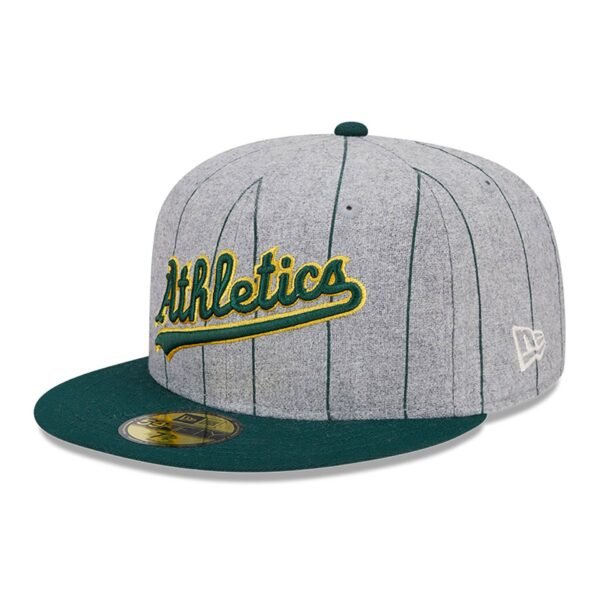 Oakland Athletics Heather Pinstripe MLB 59FIFTY Fitted New Era