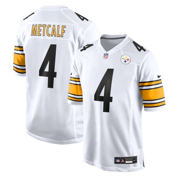 DK Metcalf Pittsburgh Steelers NFL Road Jersey Nike White