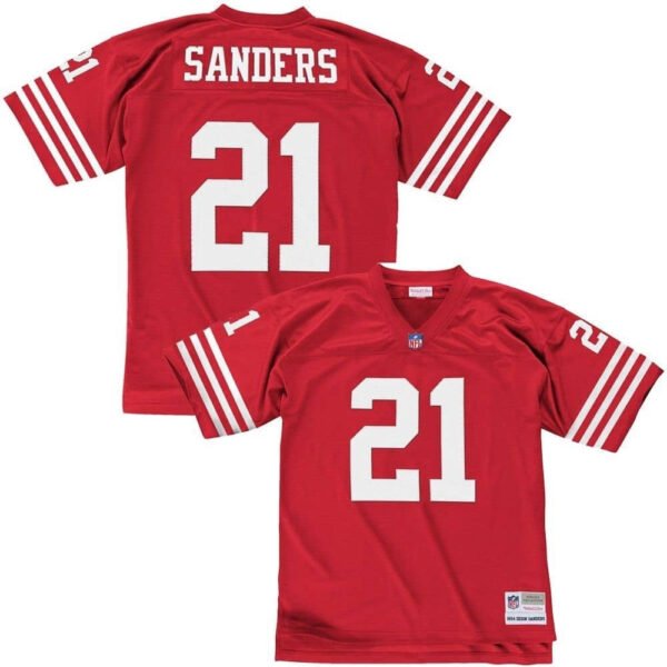 Deion ''PrimeTime'' Sanders San Francisco 49ers NFL Legacy Jersey Mitchell & Ness