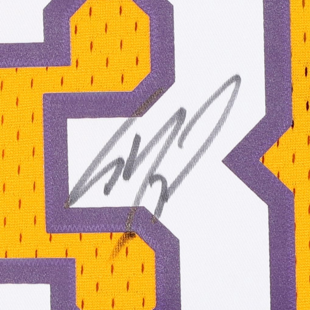 Shaquille O'Neal Los Angeles Lakers Fanatics Authentic Autographed Gold Mitchell & Ness 1999-00 Hardwood Classic Swingman Jersey