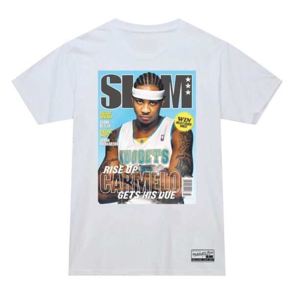 Mitchell & Ness - Slam Cover Tee - Carmelo Anthony - White