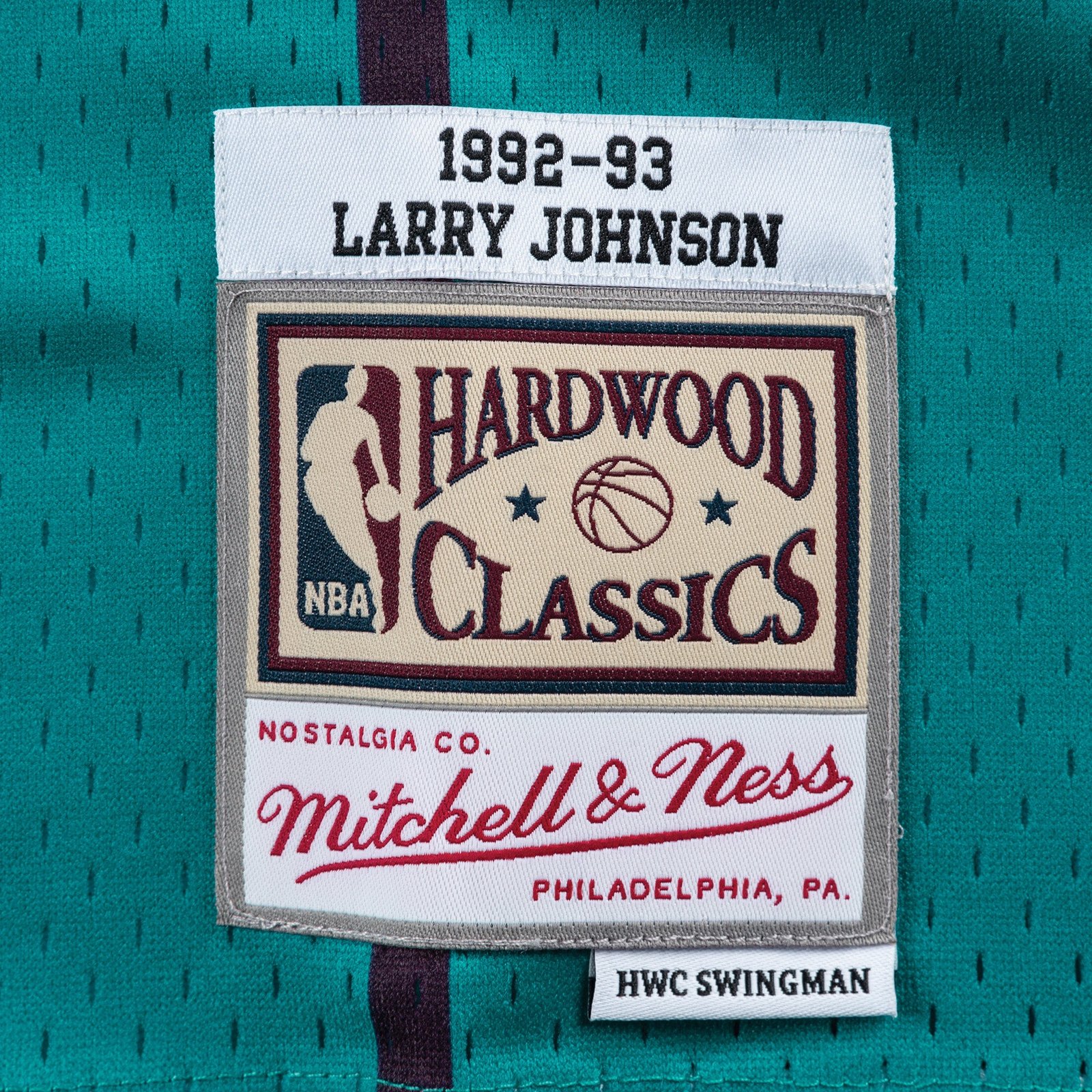 Larry Johnson Charlotte Hornets 1991-1992 Home NBA Swingman Jersey Mitchell & Ness - 图片 3