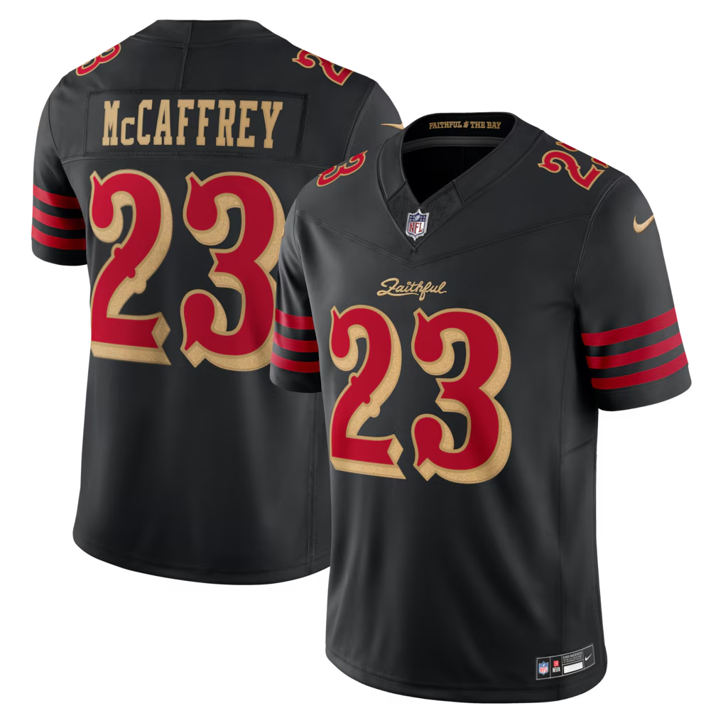 Men's San Francisco 49ers Warner Rice Lott Purdy Nike Black Rivalries Collection Stitched Limited Jersey - Image 7