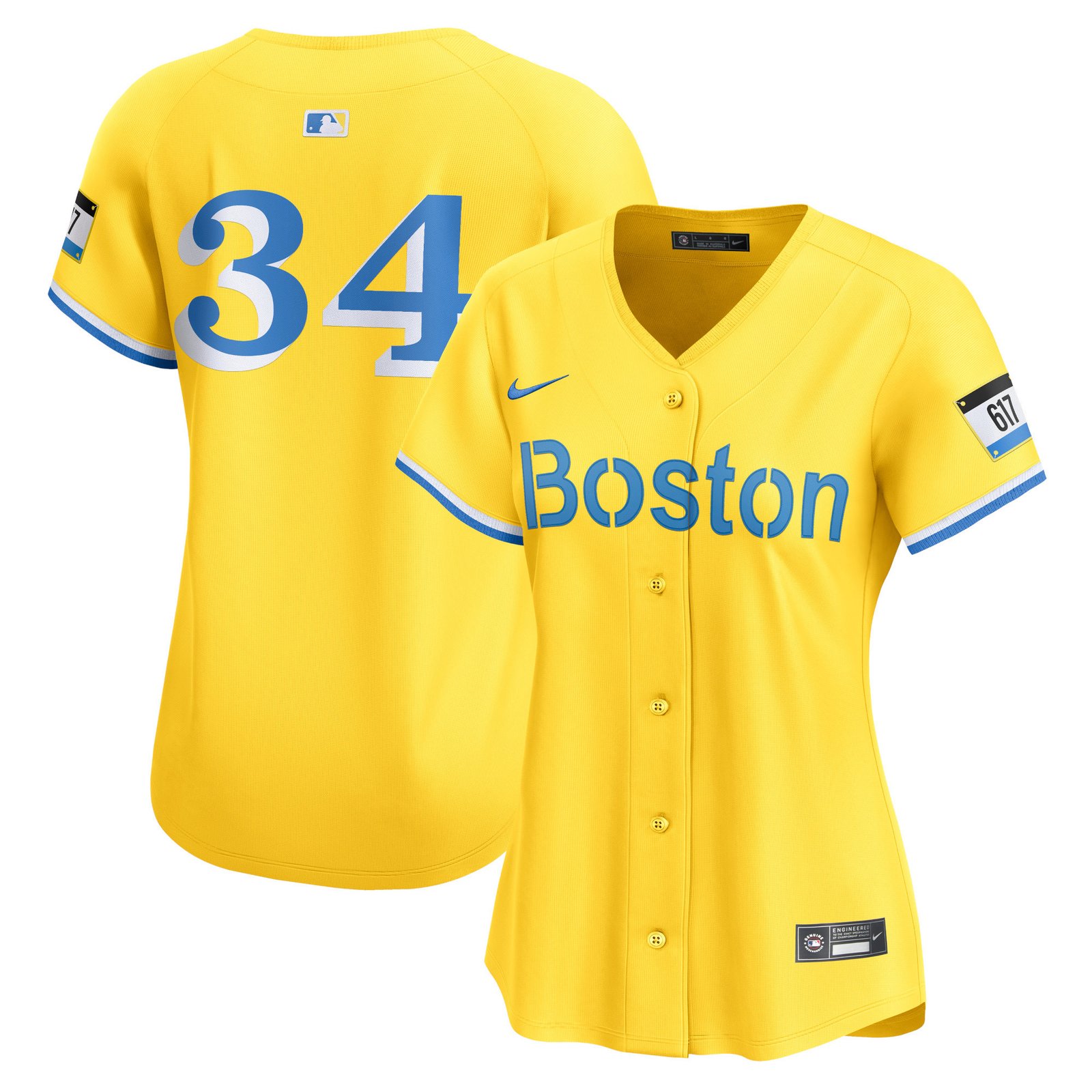 Women Style Boston Red Sox Breathable S-XL MLB Shirts Nike - Image 3