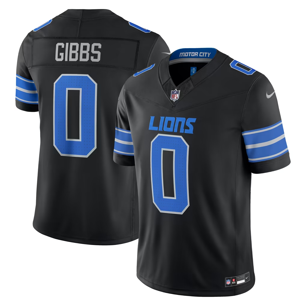 3rd Generation Detroit Lions Hutchinson Gibbs St Brown Goff Wiiliams Teslaa Nike NFL Jerseys - Image 6