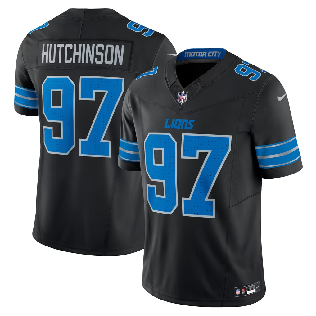 3rd Generation Detroit Lions Hutchinson Gibbs St Brown Goff Wiiliams Teslaa Nike NFL Jerseys - Image 10